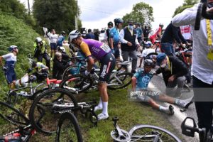 Coquard Caida TDF Tour