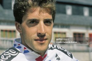 Perico Delgado, cyclist  (Photo by Carlos de Andres/Cover/Getty Images)