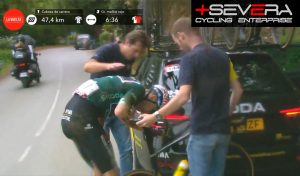 Caída Van Aert La Vuelta