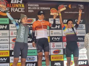 Diana Pinilla, podio Catalunya Bike Race