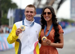 Remco Evenepoel y Oumaïma Rayane
