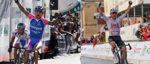La primera victoria de Diego Ulissi con la Lampre en 2010 en el GP Industria de Prato y la última (por ahora) en 2024 en el Tour de Austria con UAE