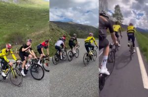 Vingegaard entrenando Tour 2025