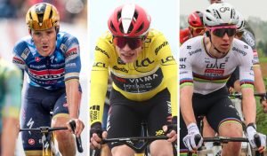 Evenepoel Vingegaard Pogacar