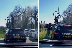 Dos personas ebrias agreden e intentan robar bicicletas de un coche de Visma