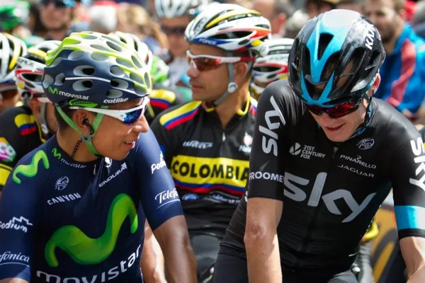Nairo Quintana y Chris Froome en la Vuelta a España 2015