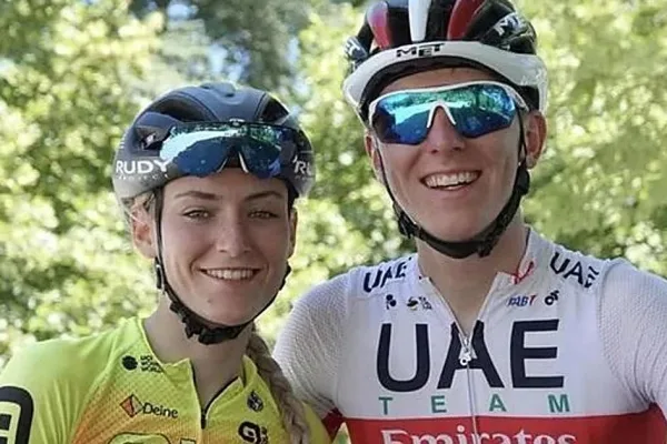 Urska Zigart y su novio Tadej Pogacar