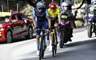 Jonas Vingegaard y Lenny Martínez