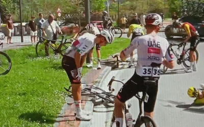 Caída y abandono de Isaac Del Toro en Itzulia