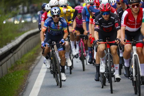 Domenico Pozzovivo (Solution Tech) en la primera etapa del Tour of the Alps 2026
