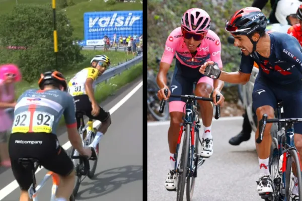 Egan Bernal en el Giro d´Italia 2021 como líder y en el Giro d´Italia 2026 como gregario.