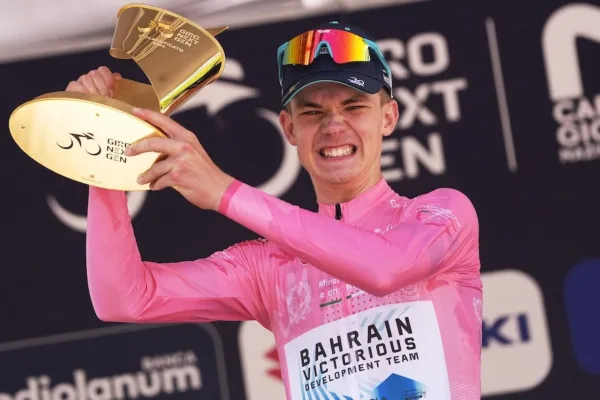 Jakob Omrzel, ganador de la edición 2025 del Giro Next Gen