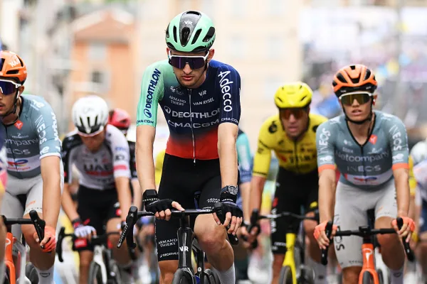 Paul Seixas (Decathlon CMA CGM) en el Tour Auvergne-Rhone-Alpes