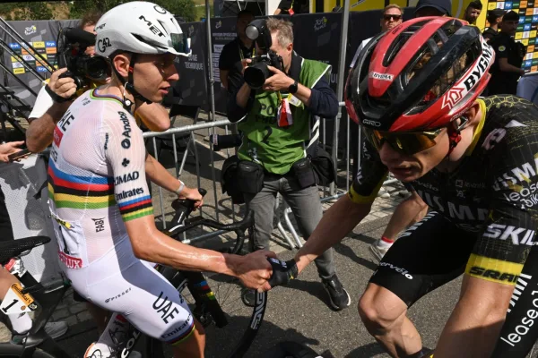 Tadej Pogacar y Jonas Vingegaard en el Tour de France 2026