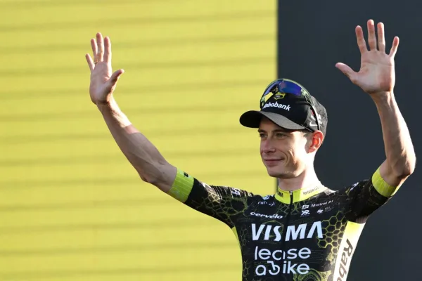 Jonas Vingegaard (Visma - Lease a Bike) en la presentación de equipos del Tour de France 2026