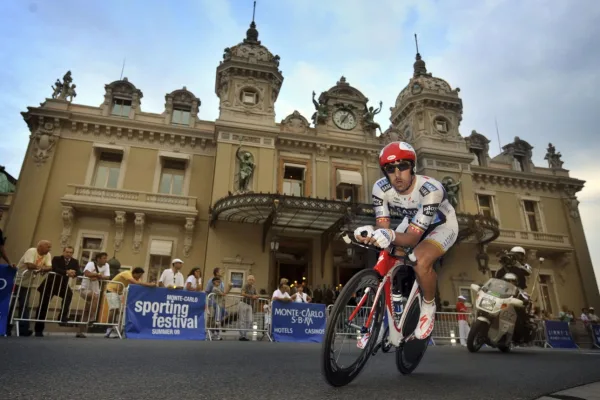 Fabian Cancellara en la contrarreloj de Mónaco del Tour de France 2009